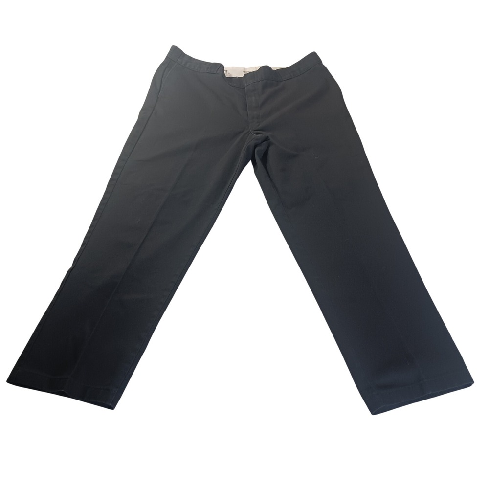 Dickies 874 Original Fit Mens 42x32 Black Work Pants Chinos 874BK READ